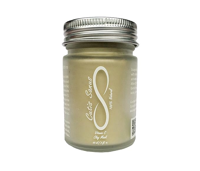 100% Natural Vitamin C Clay Exfoliating Face Mask 120g All Clay & No Water …