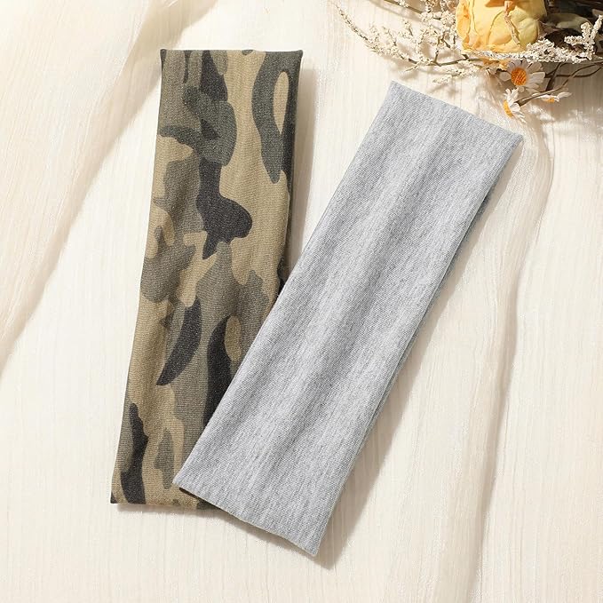 8PCS Weazppre Fashion Headband, Polyester Blend Hair Band Accessory for Women, Girls, Teens, Elastic Style for Exercise, Sports, Yoga, Daily Wear