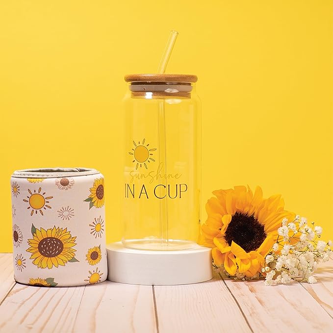 The Love Crate Co 10Pc Sunflower Gift, Spa Set | for Women, Get Well Soon Basket, You Are My Sunshine Care Package