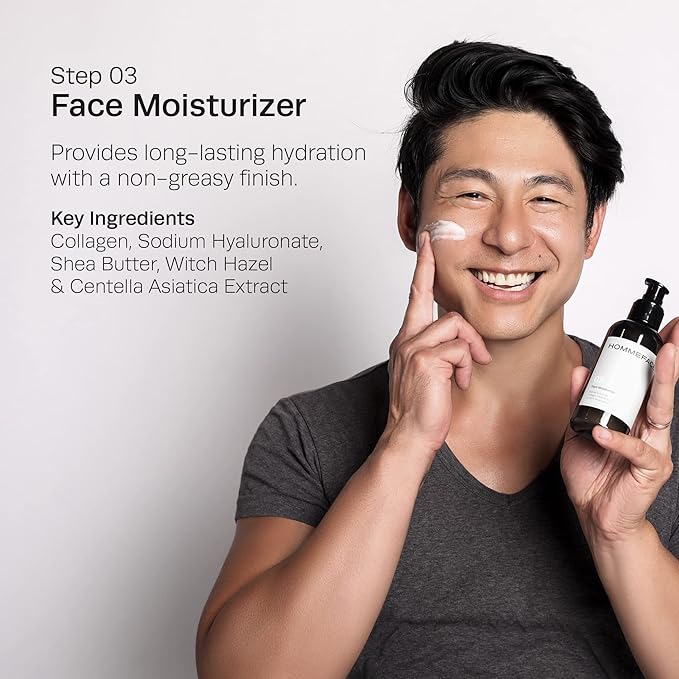 HommeFace Daily Trio Skin Care Set for Men, 3-Step Routine