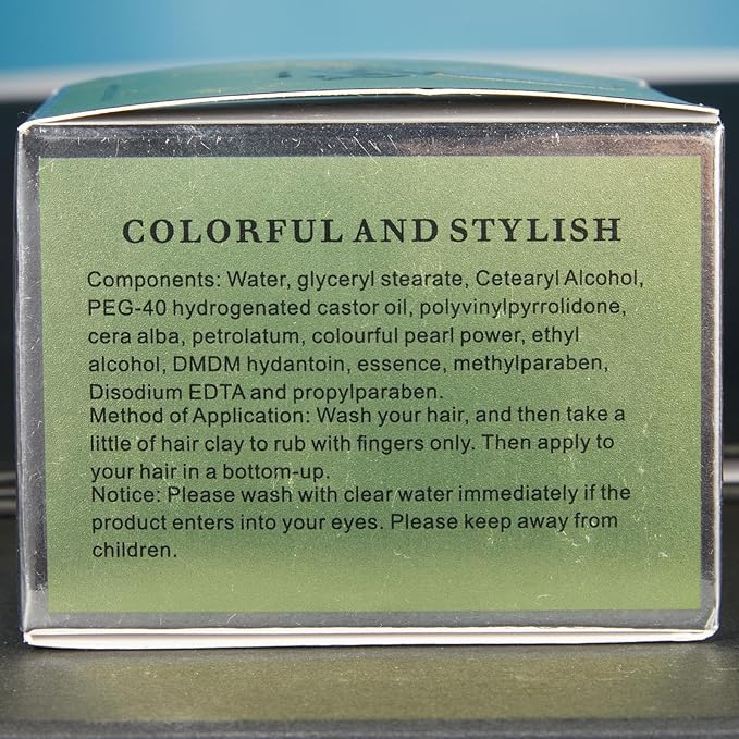 Temporary Hair Color Wax, Natural Washable Kids Women Temporary Red Hair Spray, Hair Wax Color Spray 4.23 Ounces,Hair Wax Dye Pomades Clays for Christmas Parties, Role Playing, Cosplay, Halloween(Red)