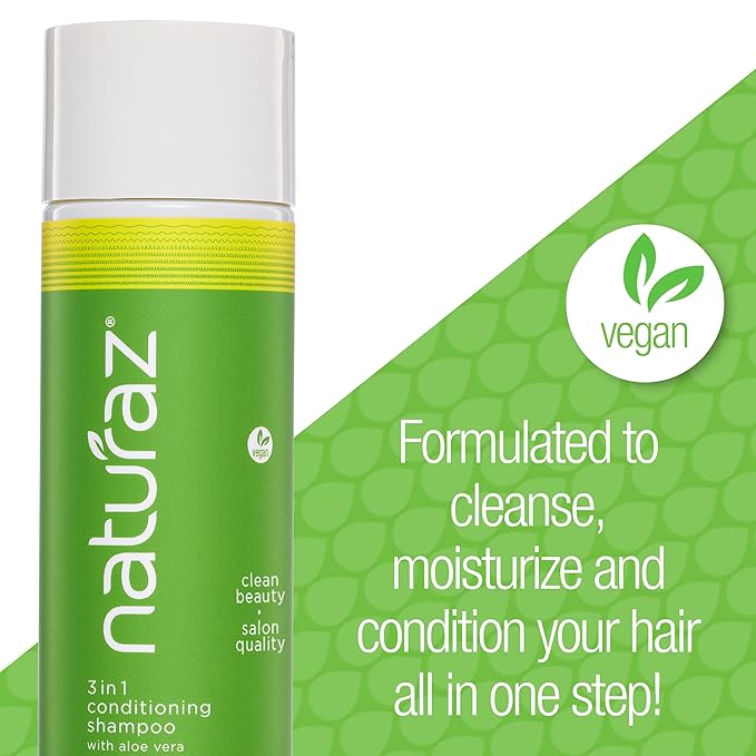 3-in-1 Conditioning Shampoo – Cleanser, Conditioner & Detangler for Curly, Coily, Wavy Curls, Dry or Damaged Hair – Sulfate-Free