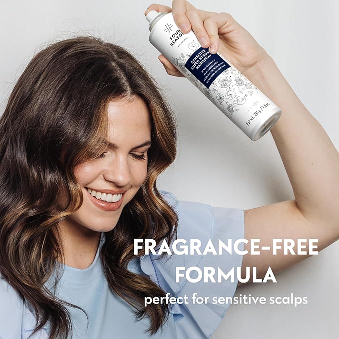 No nothing Sensitive Unscented Hairspray with Extra Hold - Finishing Spray for Styling with Humidity Protection - Fragrance Free & Hypoallergenic - 7.55 oz (New Packaging)