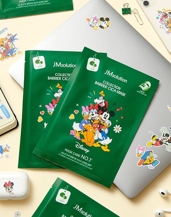 JMsolution Disney Collection Barrier- CICA Calming Mask Sheet-Korean Skin care facial mask -10EA