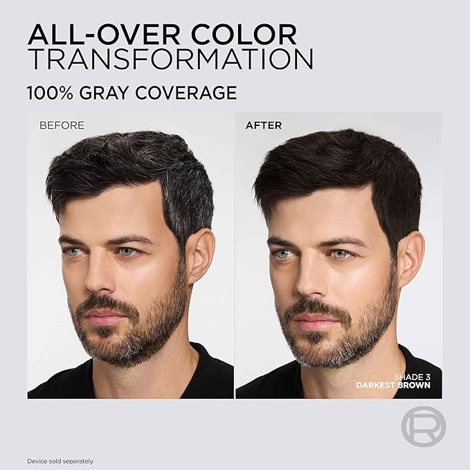 L'Oreal Paris Colorsonic Permanent Hair Dye Cartridge, Vibrant Hair Color for Root Touch Up, Gray Coverage or All Over Color in just 5 Minutes, 4 Dark Natural Brown (Coloring Device Sold Separately)