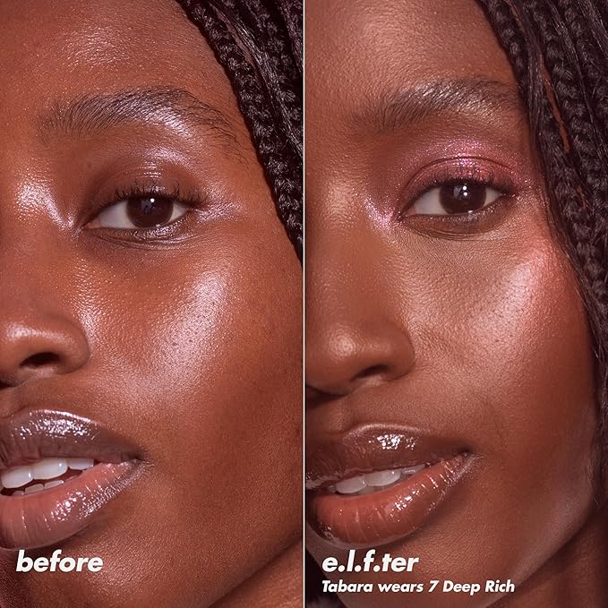 e.l.f. Halo Glow Powder Filter, Ultra-fine Finishing Powder, Smooths The Look of Pores & Fine Lines, Creates A Soft-Focus Glow, Vegan & Cruelty-Free, Deep Neutral