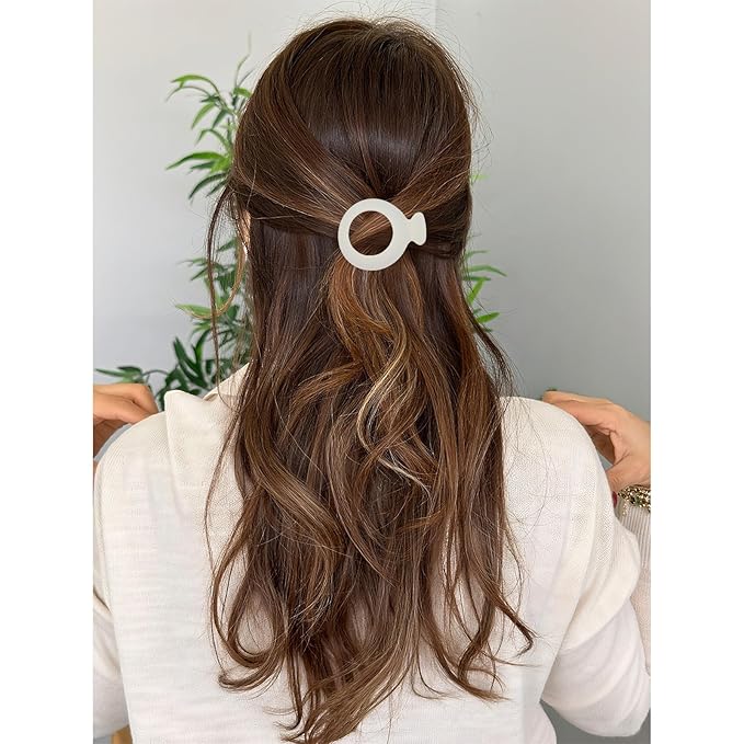 6Pcs Small Flat Hair Clips for Women Non Slip Flat Claw Clip No Crease Flat Hair Clips for Thin/Thick Hair Flat Hair Clamps for Women Girls Tiny Claw Clips for Hair