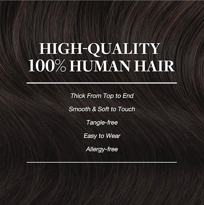 GOO GOO Clip in Hair Extensions Real Human Hair, Remy Human Hair Extensions Clip ins for Women, Natural Human Hair, 24inch 170g 7Pcs, #2A Light Brown