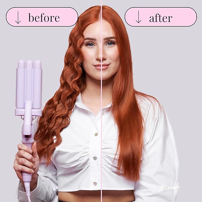 Mermade Hair | 0.9" Cutie Pro Waver | Three Barrel Curling Iron for Beach Waves