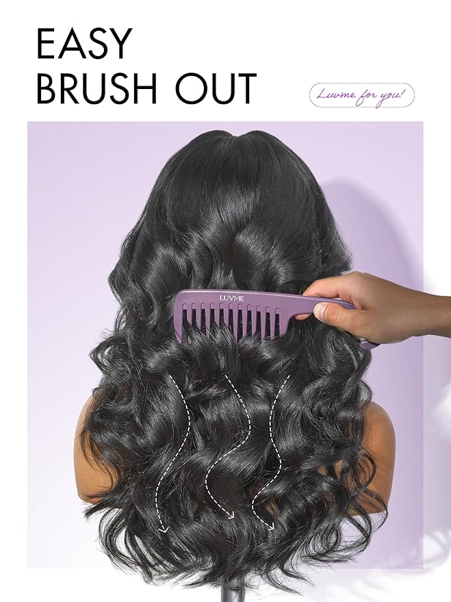 LUVME HAIR All-Day Comfort 100% Human Hair Loose Body Wave 5x5 Lace Front Wig Glueless Wigs Human Hair Pre Plucked Pre Cut Long Black Wig Lace Closure Wigs Frontal Wigs