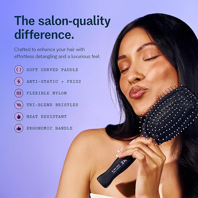 Gimme Beauty Detangling Brush - For All Hair Types - Paddle Scalp Brush - Thick Hair