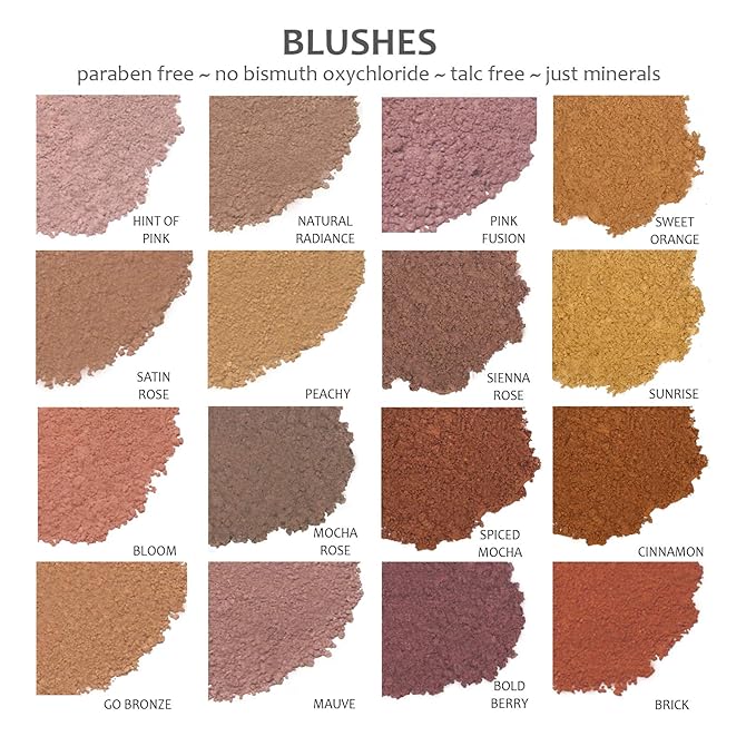 Demure Mineral Blush Powder (Peachy) - Natural, Professional, Loose Powder Makeup - Cruelty Free