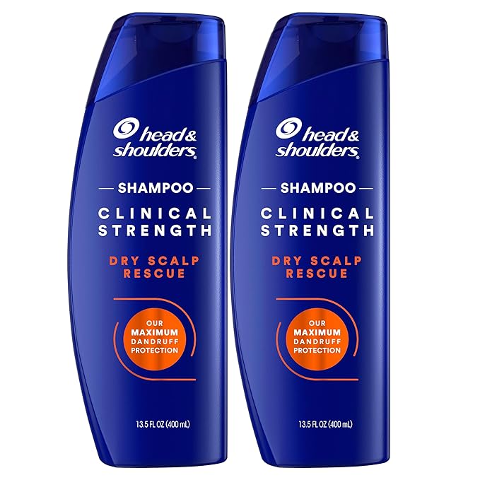 Head & Shoulders Clinical Dandruff Defense + Dry Scalp Rescue Shampoo 13.5 oz Twin Pack