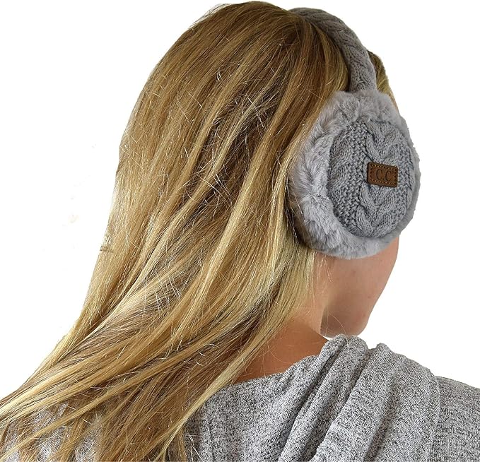 C.C Soft Winter Warm Adjustable Headband Ear Warmer Earmuffs
