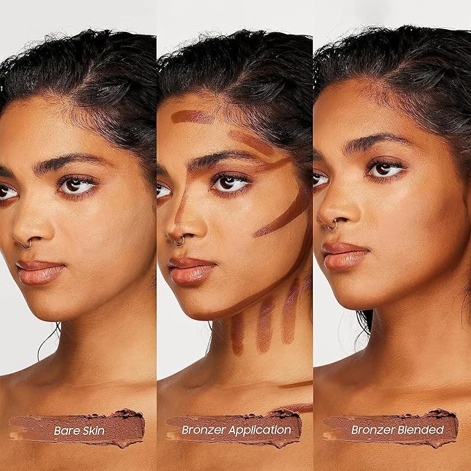 2023 Upgrade Contour Stick, 2 Colors Double-end Contour Highlighter Stick Contour Stick Face Highlighter Contour Makeup Contouring Sticks Cream Concealer (Ivory, Dark Brown)