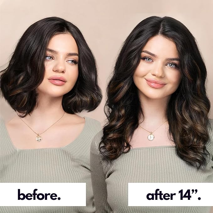 Irresistible Me Real Human Hair Extensions Clip Ins – 100% Human Hair Clip In Extensions for Length & Volume – Invisible Extension – Heat Resistant & Dyeable – Mocha Balayage, 20 Inches