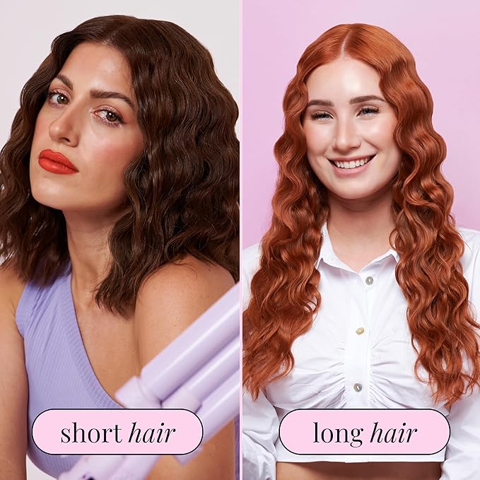 Mermade Hair | 0.9" Cutie Pro Waver | Three Barrel Curling Iron for Beach Waves