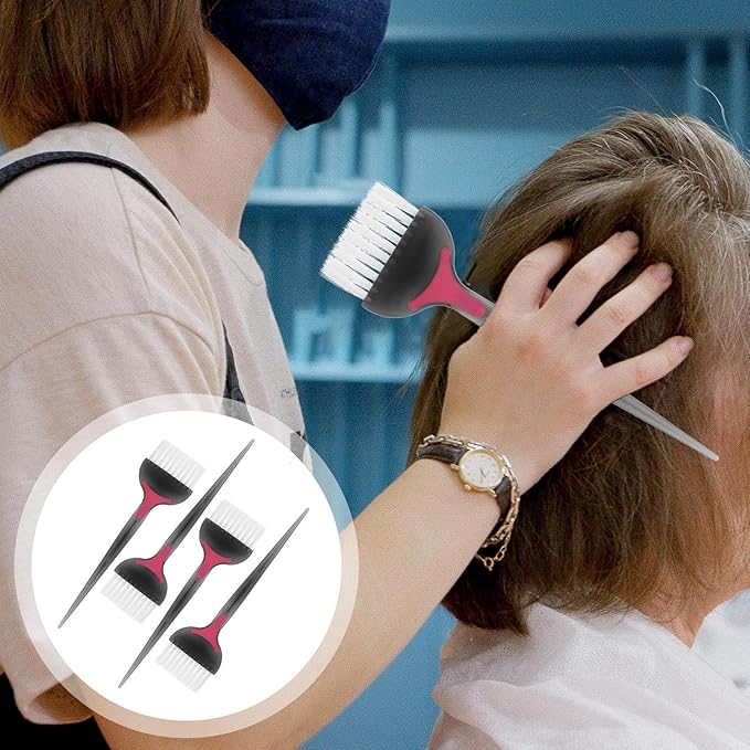 Hair Dye Brush Professional Coloring Applicator for DIY Salon and Hairdressing Treatments Black Blending