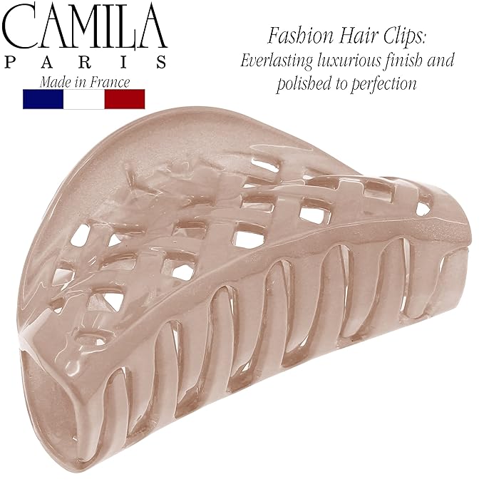 Camila Paris CP3205 French Hair Clip for Women for Thick Volume Hair, no Pulling or Damage, 2.75 in Girls Hair Claw Clips Jaw Fashion Durable and Styling Hair Accessories for Women, Made in France