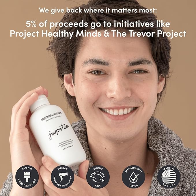 Jupiter, Physician-Formulated Scalp Balancing Conditioner for Dry, Itchy, Oily, Flaky Scalp, Sulfate-Free, Natural Fragrance, Vegan, Color-Safe, & Paraben-Free Conditioner for Women & Men