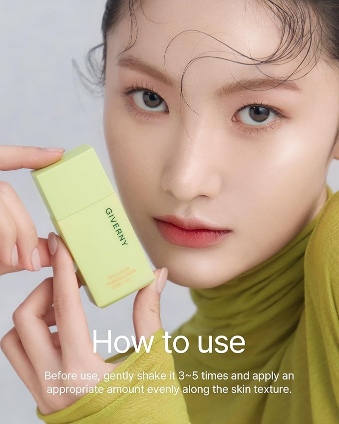 GIVERNY Milchak Tonedation – Tone Correcting Base Makeup for Covering Pores and Improving Complexion – Long-Lasting Nudie Apricot Color Finish – Evens Skin Tone, 1.01 fl.oz.