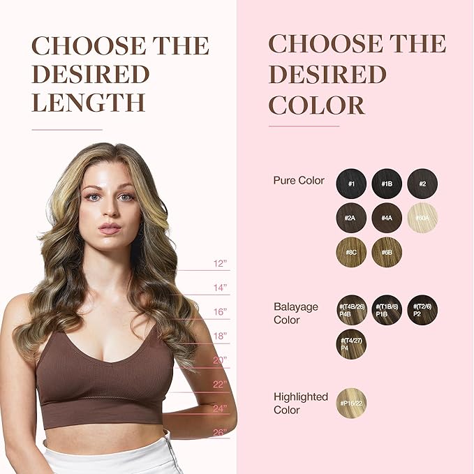 GOO GOO Clip in Hair Extensions Real Human Hair, Remy Human Hair Extensions Clip ins for Women, Natural Human Hair, 14inch 150g 9Pcs, 2/6/18 Balayage Brown to Dirty Blonde