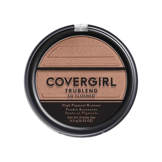 COVERGIRL Trublend So Flushed High Pigment Bronzer, Sunset Glitz, 0.33 Oz, 1 Count (Pack of 1)