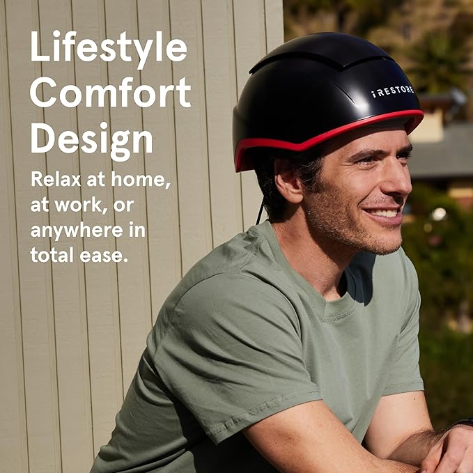 iRestore Elite - Laser Red Light Therapy for Hair Growth System - FDA Cleared Hair Loss, Hair Thinning & Alopecia Treatment for Men & Women - Laser Cap for Hair Regrowth Stimulates Denser Fuller Hair