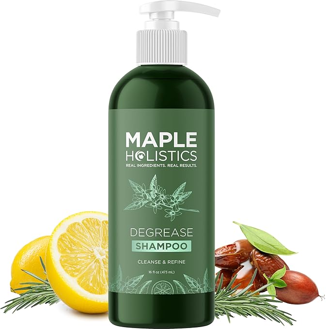 Clarifying Shampoo for Oily Hair and Scalp - Degrease Deep Cleansing Shampoo Build Up Remover with Rosemary Oil for Greasy Hair & Scalp - Vegan Color Safe Sulfate Paraben & Cruelty Free (16 Fl Oz)