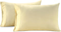 LANE LINEN 100% Organic Cotton Pillow Cases Set of 2 - Standard Size - Soft Pillow Cases - Vanilla
