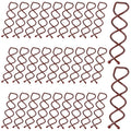 30 Pcs Spiral Hair Pins, Spin Pins for Hair, Alloy Spiral Bobby Pins, Bun Twist Spiral Hair Pins with Non-scratch Rounded Tips for Women Bun Hair Style (Brown)