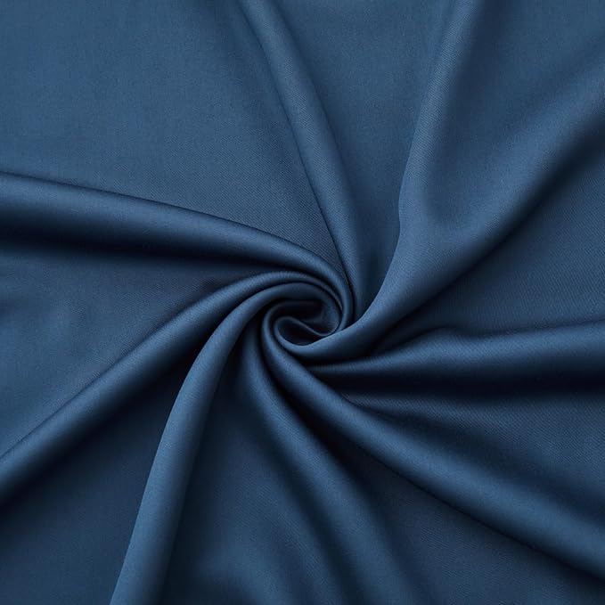 Luxury Bamboo Market | Queen Envelope Pillowcase Set | 100% Viscose Made from Bamboo | Organically Grown | Ultra Soft | Cooling | 2pcs [Midnight Blue]