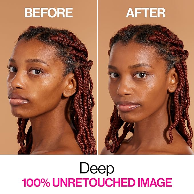 wet n wild Bare Focus Skin Tint, 5% Niacinamide Enriched, Buildable Sheer Lightweight Coverage, Natural Radiant Finish, Hyaluronic & Vitamin Hydration Boost, Cruelty-Free & Vegan - Deep