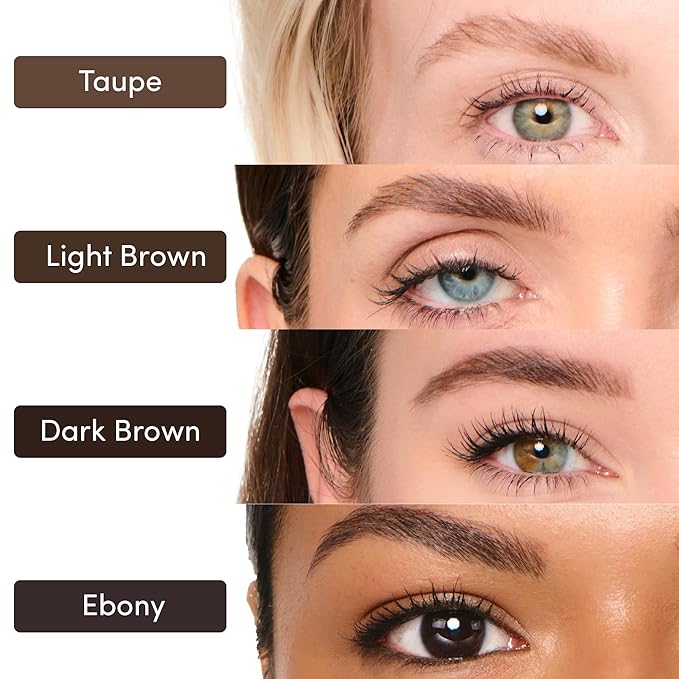 Easy Everyday™ Brow Pencil - Best Eyebrow Pencil for Women, Smudge Proof Hair-Like Strokes, 1.2mm Precision Tip with Spoolie, Vegan (Light Brown)