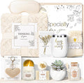 Get Well Gifts for Women Self Care Gifts Basket - Relaxing Spa Care Package After Surgery Thinking of You Birthday Gift - Feel Better Sympathy Gift Set for Her Mom Sister Friend Wife (Beige)
