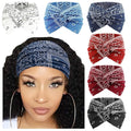 DRESHOW 6 Pack Extra Wide Headbands for Women Large Turban Headband Boho Head Wrap Elastic Hairbands Hair Twisted Knot Hair Accessories