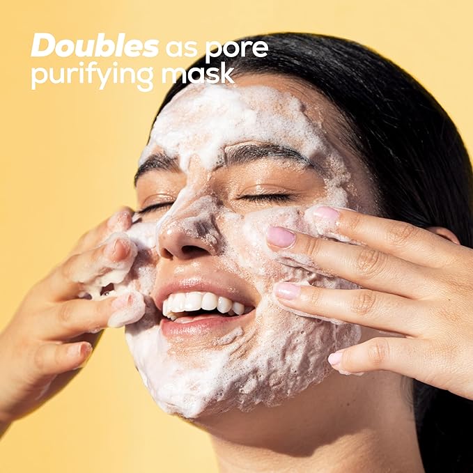 Hanhoo Pore Cleanser with Niacinamide, 6.76 Fl. Oz., 2-in-1 Facial Cleanser and Mask, with Niacinamide and Salicylic Acid, Clears Clogged Pores, Makeup-Remover, Exfoliating Face Wash, Korean Skincare