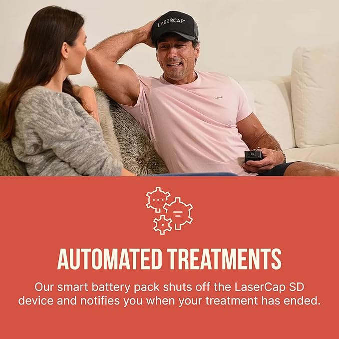 LaserCap SD 80 – Professional Red Light Therapy Cap for Hair Growth – FDA Cleared Alopecia & Thinning Hair Treatment for Men & Women – 80 Medical-Grade Lasers, Cordless Rechargeable Design