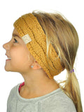 C.C Children's Kids' Winter Warm Cable Knit Fuzzy Lined Ear Warmer Headband