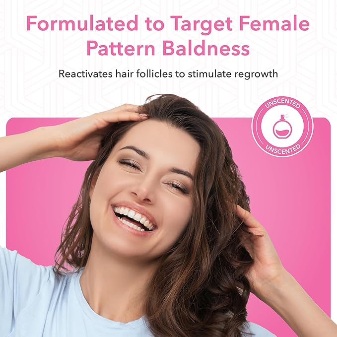 Minoxidil Foam for Women 5% Percent - Women's Hair Growth Treatment for Her - Topical Foaming Minoxidil for Women - Great for Hair Regrowth and Reduce Hair Loss - 1 Pack as 1 Month Supply