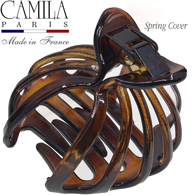 Camila Paris CP3050-CP3631 French Octopus Hair Clip for Women for Thick Volume Hair, Girls Hair Claw Clips Jaw Fashion Durable Styling Hair Accessories for Women, Strong Hold Grip, Made in France