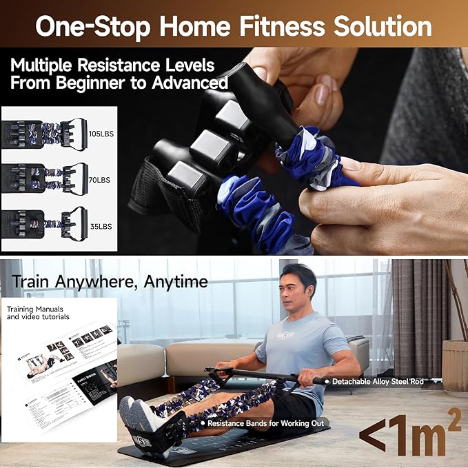 Innstar Multi-Function Resistance Bands for Working Out, Push Up Exercise Bands Resistance Bands Set for Bench Press Gym Equipment, Home Workout, Travel Portable