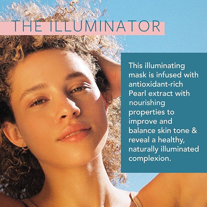 LAPCOS Pearl Sheet Mask, Daily Face Mask with Probiotics to Clarify Skin, Korean Beauty Favorite, 5-Pack