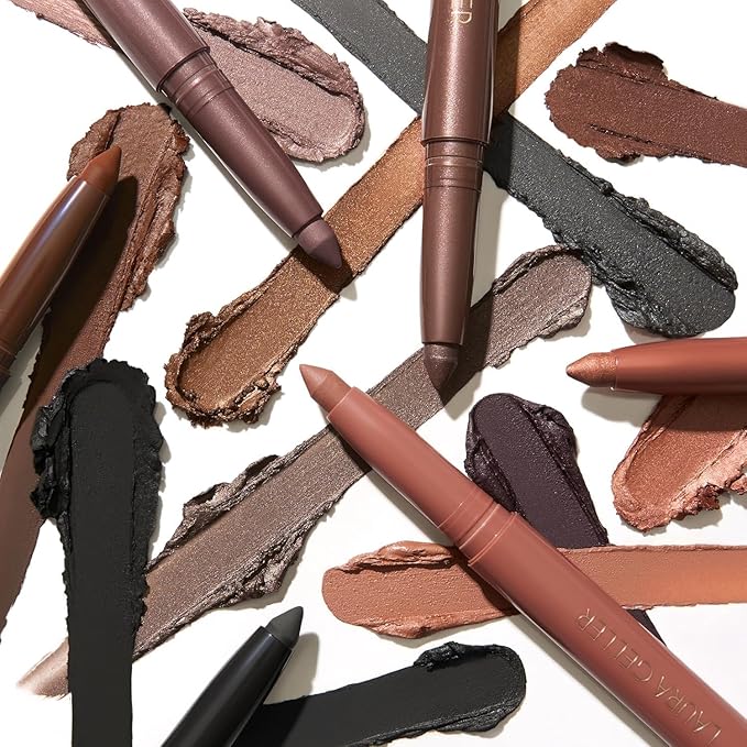 LAURA GELLER NEW YORK Kajal Longwear Kohl Eyeliner Pencil - Smoky Plum Kohl - Caffeine and Vitamin E - Smooth & Blendable Liner - Built-In Sharpener