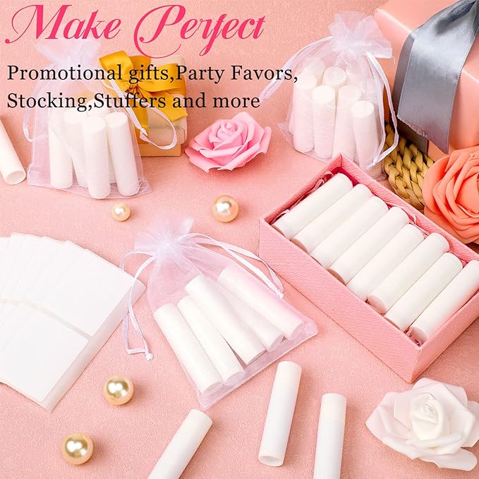Demissle 150 Pcs Unlabeled Lip Balm Bulk Chapped Stick Blank Mini Lip Balm Gifts Moisturizing Lip Balms Favors for Women Homeless Wedding Bridal Shower Favors Baby Shower Guests Favors(Honey)
