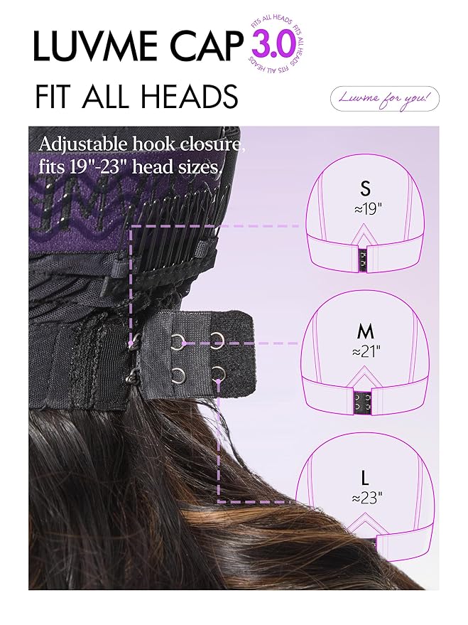 LUVME HAIR 100% Human Hair Wigs Loose Wave Glueless Lace Front 16 Inches, Pre Cut Plucked Hd Lace Short Wig Ready To Go Highlight Color Straight Bleached Knots Side Part Wigs