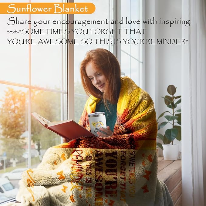 Christmas Gifts for Women, Sending Christmas Sunflower Gift for Mom, 10 Pcs Spa Gifts for Women, Birthday Gift Sets, Unique Holiday Basket for Mom, Girlfriend, Wife, Sister,