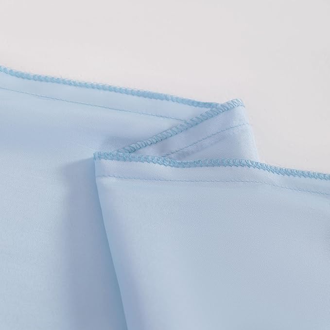 NTBAY 2 Pack Satin King Pillowcases for Hair and Skin, Luxurious and Silky Pillow Cases with Envelope Closure, 20x36 Inches, Aqua