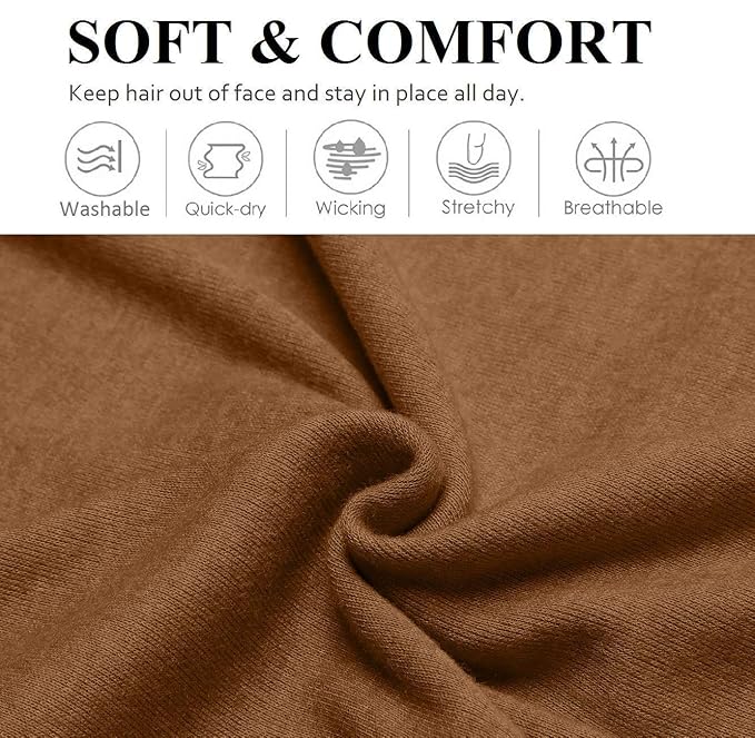 Huachi Headbands for Women Non Slip Fashion Wide Head Bands for Women's Hair for Workout Yoga Sports Exercise Elastic Hair Band Sweatbands Summer Hair Accessories