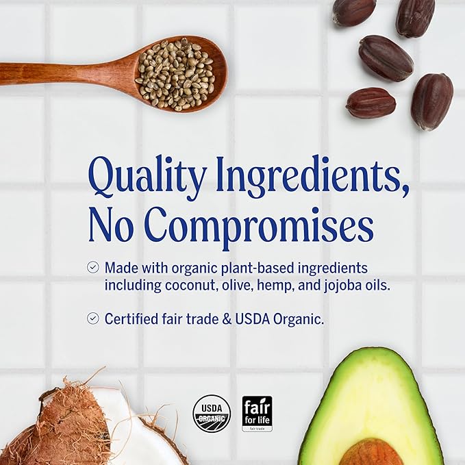 Dr. Bronner's - Organic Hair Crème (Peppermint, 6 Ounce, 2-Pack) - Leave-In Conditioner and Styling Cream, Made with Organic Oils, Hair Cream Supports Shine and Strength, Nourishes Scalp, Non-GMO